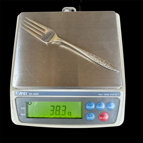 Wallace Sterling "Spanish Lace" Salad Fork - 38.3 Grams