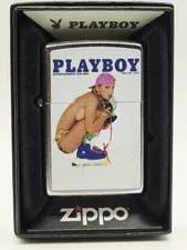 Vintage April 1991 Playboy Magazine Cover Zippo Lighter NEW In Box Rare Pinup