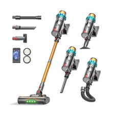 ElecKeys Cordless Vacuum Cleaner, Upgraded 580W 48KPA 65Mins Vacuum Cleaners ...