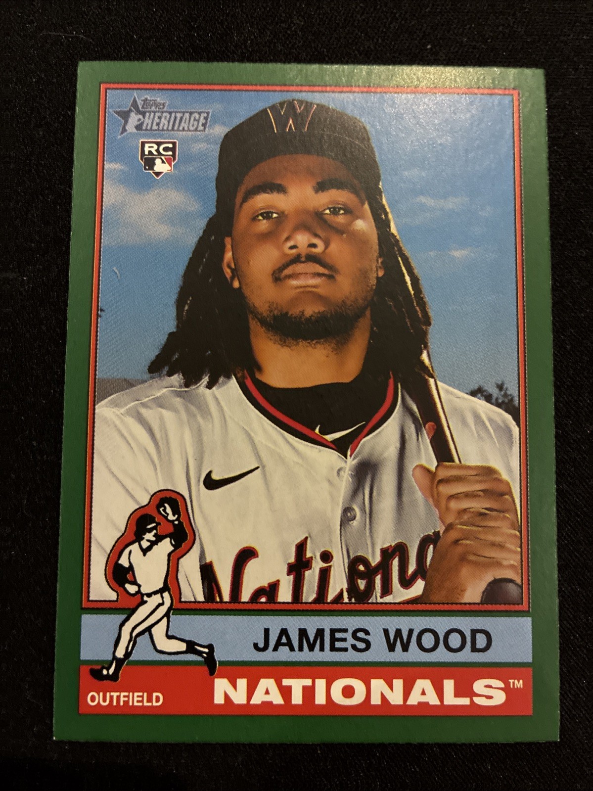 2025 Topps Heritage - James Wood #231 Dark Green Border (RC)