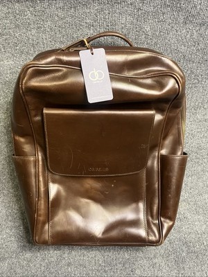 Obi Pelle Full Grain  Leather Backpack / Bag Brown NWT