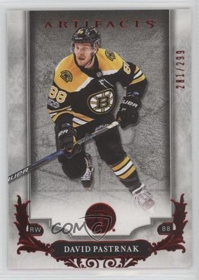 2018-19 Upper Deck Artifacts Ruby 281/299 David Pastrnak #46 0o5t