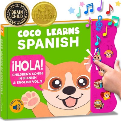 Vol. 3   Interactive Sound Board Book for Toddlers 1-3, Bilingual English & S...