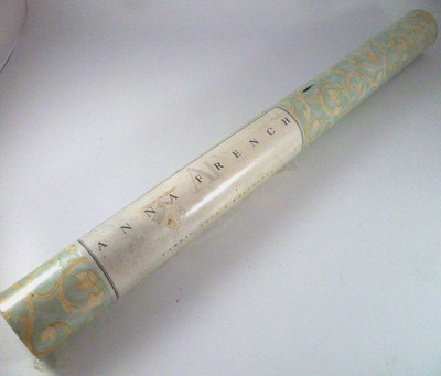 1 Double Roll ANNA FRENCH Wallpaper England Rondo Floral Trail Cyan Blue Cream
