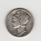 1941 P MERCURY DIME 10¢ 90% SILVER PHILADELPHIA 10 CENTS UNITED STATES AMERICA