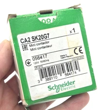 Schneider Electric CA2SK20G7 Mini Contactor CA2 SK20G7 056417 120V 50/60Hz