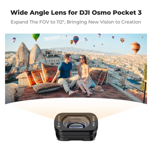 K&F Concept 4Pack Wide Angle &Effect & ND & CPL Filter Set for DJI Osmo Pocket 3 - Picture 7 of 8
