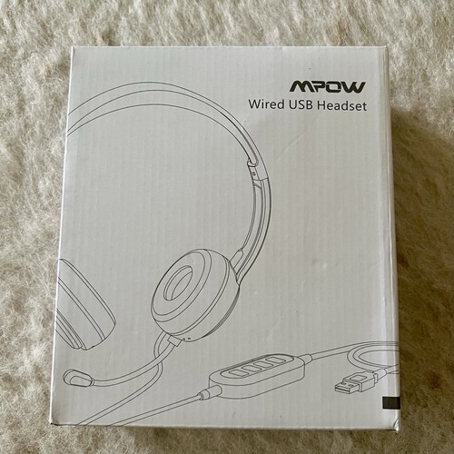 NIB MPOW Wired USB Headset Model BH125A - 第 1/5 張圖片
