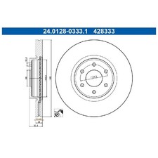 2x ATE Scheibenbremse vorne A4704210200 4704210200 | 534741