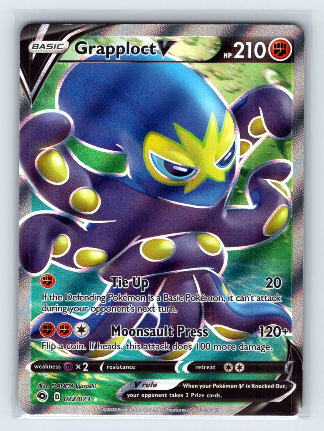 Grapploct V (Full Art) 72/73 Ultra Rare Holo Champion's Path Pokemon TCG