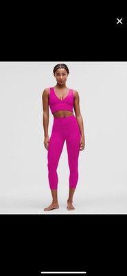 lululemon Align High-Rise Pant with Pockets 25'' Inseam NWT 4 NWT Ripe Raspberry
