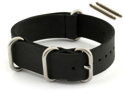 Genuine Leather NATO Watch Strap Band VINTAGE Style 18 20 22 24 SS