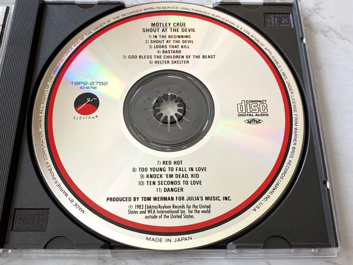 Motley Crue Shout At The Devil CD JAPAN IMPORT Elektra 18P2-2752 