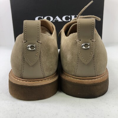 COACH Men\'s Suede Derby W/Crepe Sole, Oat Brown Coach Men main image 3