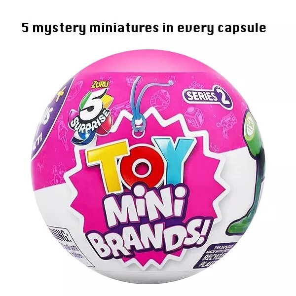 5 Surprise Toy Mini Brands Series 1 by ZURU (2 Pack) Toys Mystery Capsule  Real Miniature Brands Collectibles  Exclusive (Series 1)