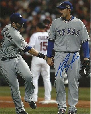 Mike Adams 2011 A.L. Champions Texas Rangers Signed Autographed 8x10 ...