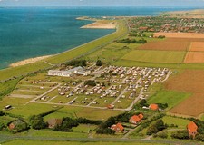 AK Norddeich Nordseebad Luftaufnahme Campingplatz Cekade 1985 (2804A35)