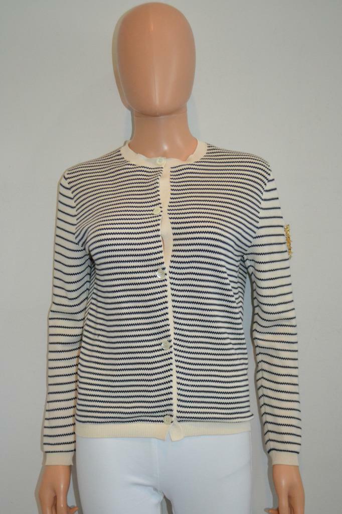 Christian Dior Ivory/Black Striped 