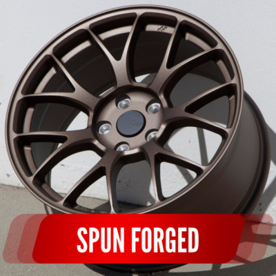 CIRCUIT CSF2 18x8.5 5x100 +35 MATTE FLAT BRONZE WHEELS FITS SUBARU WRX IMPREZA