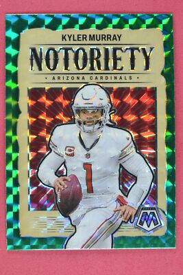 Kyler Murray 2024 Panini Mosaic Notoriety Mosaic Green Arizona