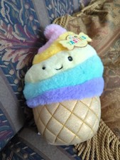 Tasties FAO Schwarz Dessert Swirl Ice Cream Cone Plush Stuffed Toy