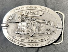 Great American Firefighter 2004 DASH 100 Commemorative Belt Buckle #0256/2500