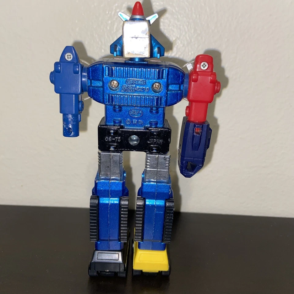 Figura de acción fundida a presión Voltron Robot Transformer Dairugger GB-73 1982 de colección Foto 3 de 4