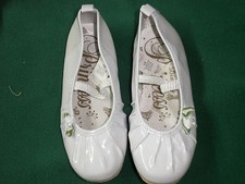 Ballerina Disney store Princess Shoes 12 dress up White new wedding
