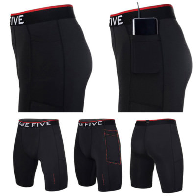 Take Five Herren Smart Pocket Hautenge Kompressionsschicht Hose Leggings NP 543