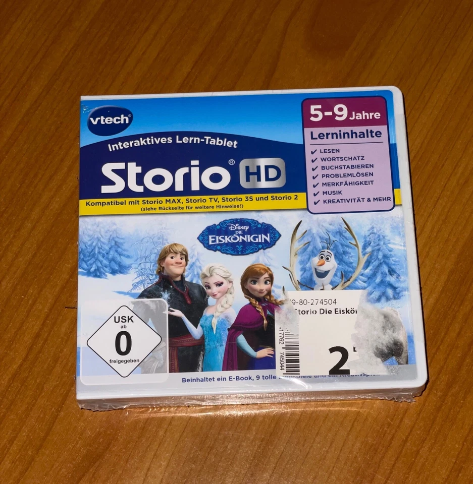 VTech Storio HD Lernspiel - Die Eiskönigin - Neu - OVP - unbenutzt 