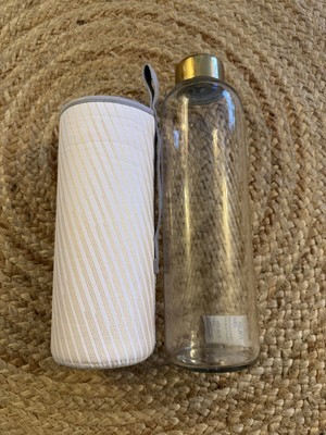 Waterdrop Glass Bottle ORO Glasflasche Trinkflasche Limited Edition Hülle 1L