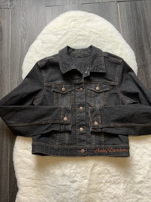 studded black jean jacket