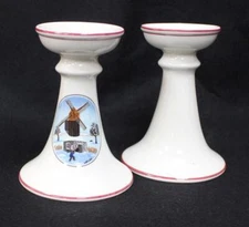 Villeroy and Boch Naif Christmas Pair of 5 Inch Candlesticks