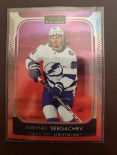 2021-22 Mikhail Sergachev Sunset O-Pee-Chee Platinum Hockey Upper Deck Tampa Bay