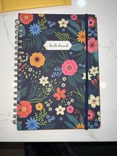 Floral A5 Spiral Notebook, Ruled Journal, Hardcover Notebook, 6'x 8.5', 160 Page
