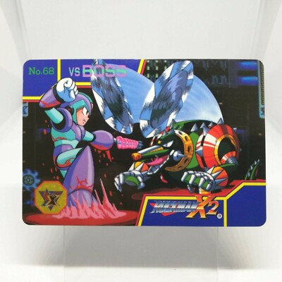 Nr. 68 VS Wheel Alligators MEGA (ROCK) Man X2 Card 1994 BANDAI JAPAN CAPCOM TCG