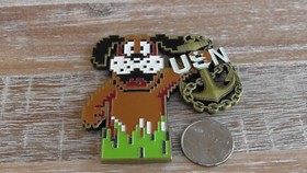 USN Nintendo NES Duck Hunt Dog CPO Challenge Coin #125Y