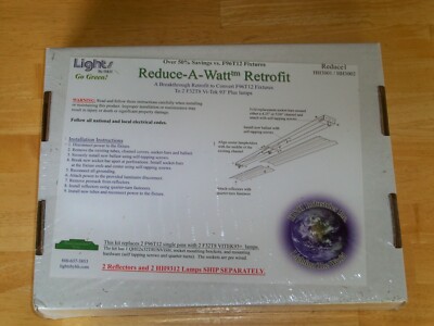 Reduce-A-Watt Retrofit -- Convert F96T12 to 2 F32T8 Vi-Tek 93 Plus Lamp HH3001