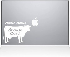 Decal Guru Now Now Brown Cow MacBook Decal Vinyl Sticker 11 MacBook Air