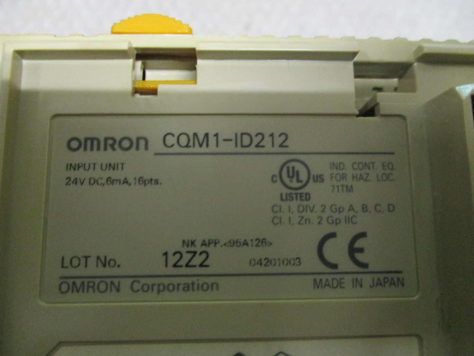 オムロン CQM1-CPU21 OMRON (Refurbished, good working condition) CQMI-CPU21 