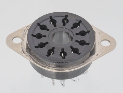 Amphenol 77-MIP-11 11 pin tube power socket w/FLANGE