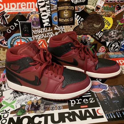 Air Jordan 1 Mid Reverse Banned Size 8.5 Red Black White New Nike 554724-601 884802742395 | eBay