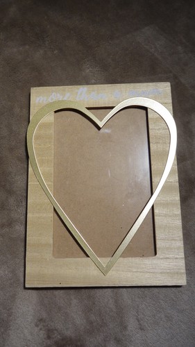 Golden heart picture frame with quote - Picture 3 of 6