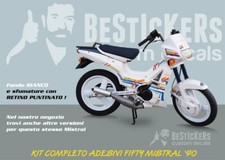 kit adesivi grafiche Malaguti FIFTY top 1990 Mistral 90 restauro PREV.
