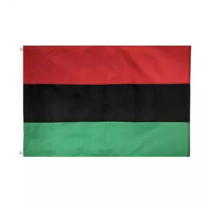3 Foot by 5 Foot Pan African RBG Red Black Green Flag Double sided polyester 
