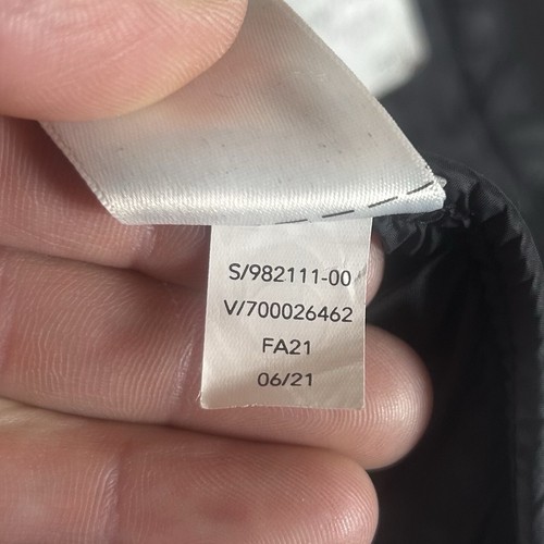 Athleta Girls Fleece Hooded Full Zip Jacket Size Small 7 Quilted Running Black - Picture 5 of 12