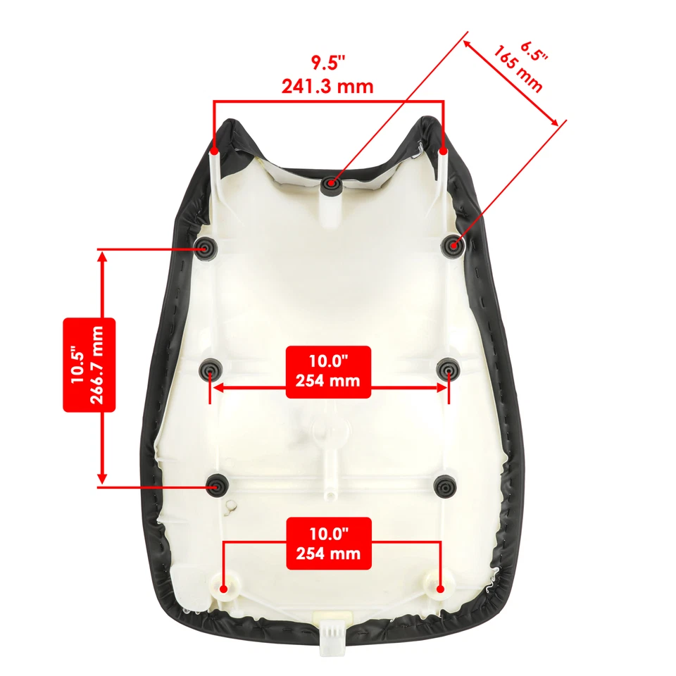 Полное сиденье для Yamaha Grizzly 550 YFM550F YFM550D YFM550P 4x4 2012-2014 черное - Изображение 2 из 4