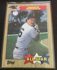 1987 Topps - Wade Boggs - #608 - All Star - Boston Red Sox - HOF