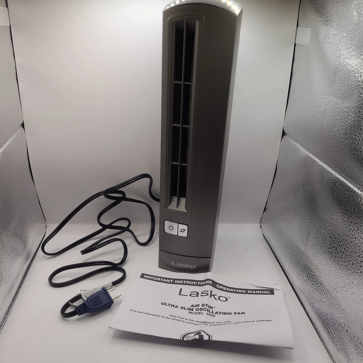 Air Stik Ultra-Slim Oscillating Fan with Original Box, Tested and Working |  eBay