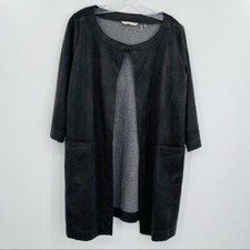 Soft surroundings open front long cape cardigan jacket women's size S
